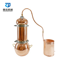 10L 50L 300L customized  mini herbal oil extraction machine copper steam distillation small essential oil distiller